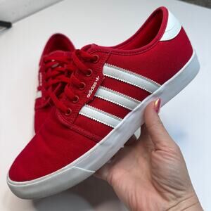 Adidas Red White Seeley Sneakers